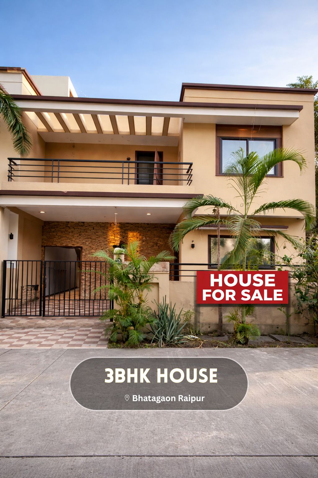 Premium 3BHK Corner House for Sale in Mathpurena Bhatagaon Raipur
