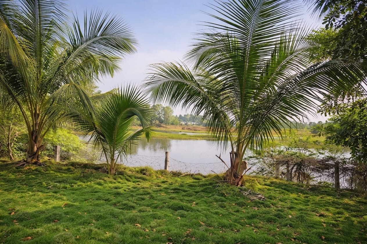 River Facing Farmhouse for Sale in Raipur | 1 Acre Land in Village Khatti | Near Kamal Vihar & Bhatagaon